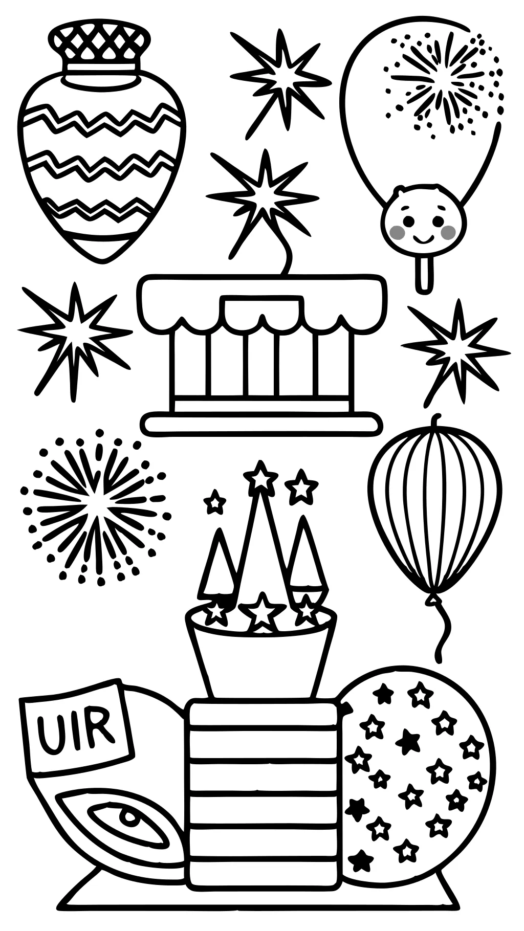 easy fourth of july coloring pages